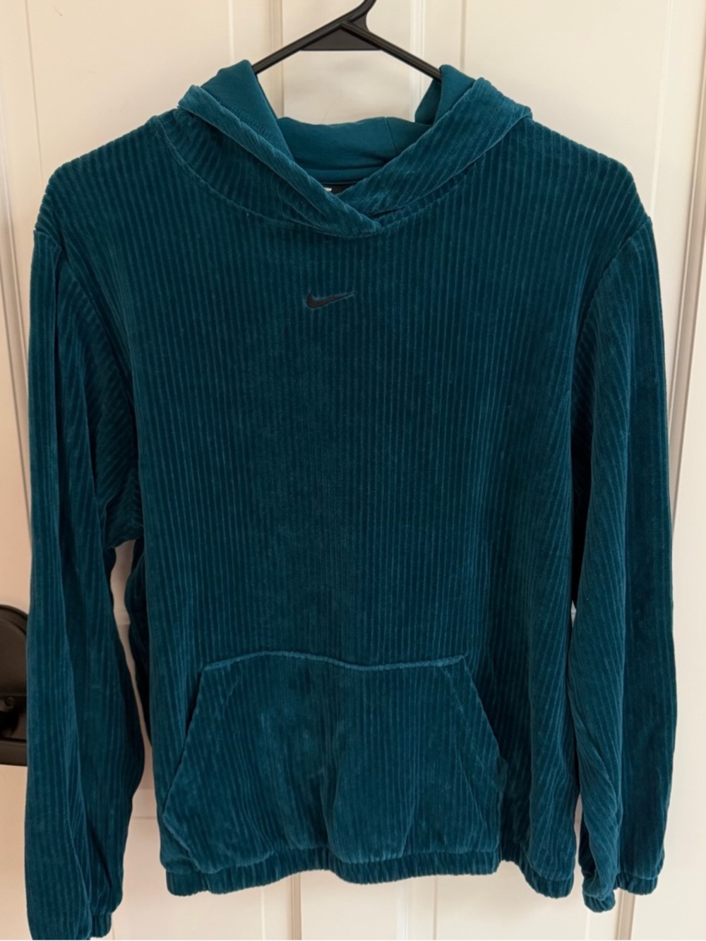 Nike Teal Corduroy Pullover Hoodie - Velour - Picture 4 of 9